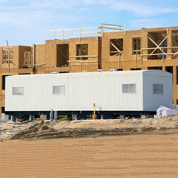 construction trailers can be customized to include office space, bathrooms, and other amenities